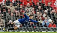 Ferdinand tried saving the penalty but couldn't do so.